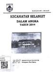 Kecamatan Selangit Dalam Angka Tahun 2004