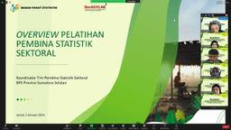 OVERVIEW PELATIHAN PEMBINA STATISTIK SEKTORAL